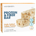 thumbnail image 1 of WonderSlim Protein & Fiber Bar, Salted Toffee Pretzel, 15g Protein, 7g Fiber, Gluten Free (7ct), 1 of 5