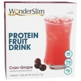 WonderSlim Protein Fruit Drink, CranGrape, No Fat, Gluten Free, Keto