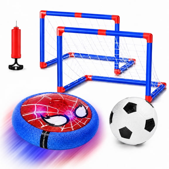 WonderStone 2-in-1 Hover Soccer Ball with LED Lights, Rechargeable Air-Powered Soccer Toy, Auto Obstacle Avoidance Sports Toy for Boys and Girls Ages 38