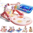 WonderStone 6-in-1 Baby Gym Play Mat, Activity Center Walker with Water ...