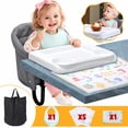 thumbnail image 1 of WonderStone Hook On Chair, Portable High Chair with Tray, Storage Bag & Free Accessories, Clip-On Table Chair for Baby and Toddler, Ideal for Home and Travel, Gray, 1 of 9