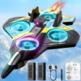 thumbnail image 1 of WonderStone Obstacle Avoidance RC Airplane, Foam Remote Control Jet with LED Lights & 2 Modular Batteries, 2.4GHz RC Helicopter Toy Plane Gift for Kids Ages 8–12，Yellow, 1 of 11