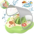 thumbnail image 1 of WonderStone  Kid Pool Float with  Canopy, Inflatable Swimming Float with Safety Seat, Water Toy for Kids Ages 1-5, Pool & Beach Toy for Boys and Girls, Yellow, 1 of 8