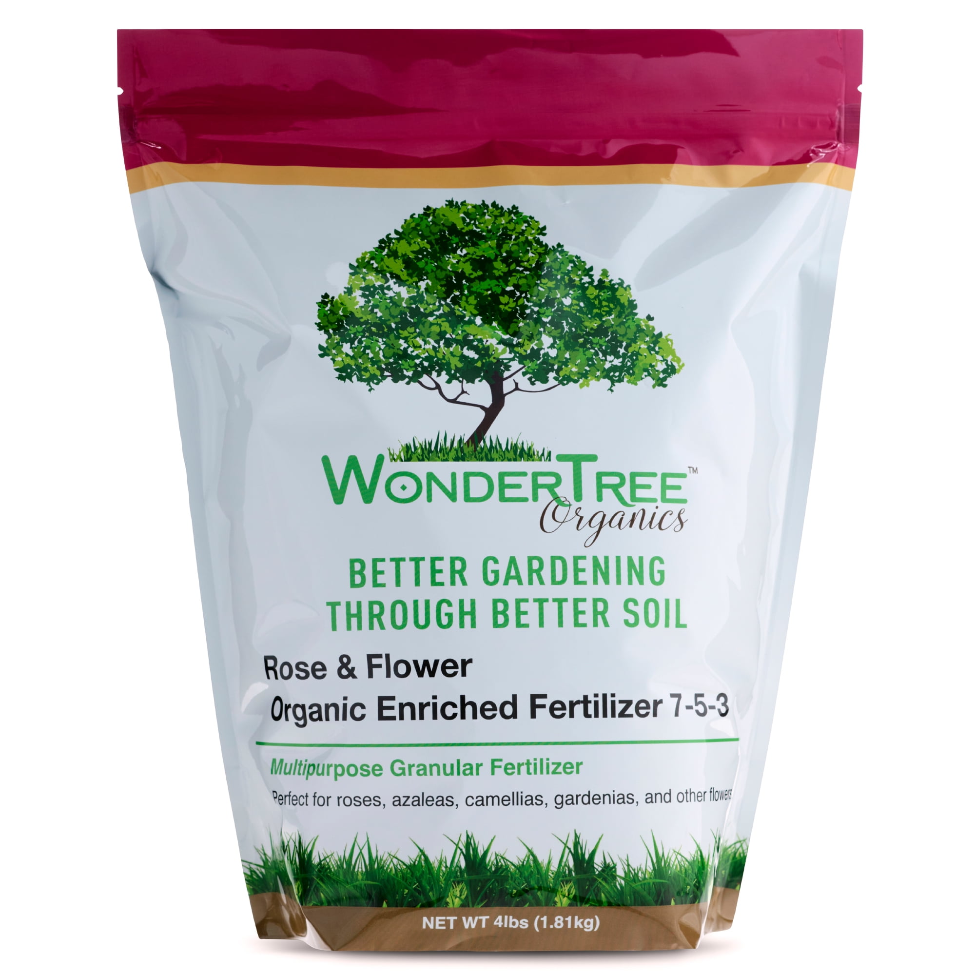 WonderTree Organics Rose & Flower Organic Enriched Fertilizer, 753, 4