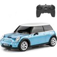 thumbnail image 1 of WonderTrove 1:24 Scale Remote Control Mini Cooper S, Remote Control Car for Kid and Adults, 2.4Ghz (Blue), 1 of 6