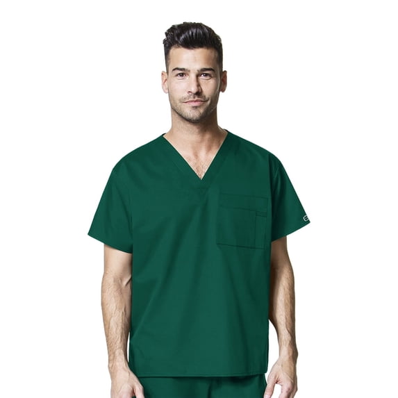 WonderWORK Unisex V-Neck Solid Scrub Top