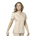 thumbnail image 1 of WonderWORK Women's Mock Wrap Solid Scrub Top, 1 of 1