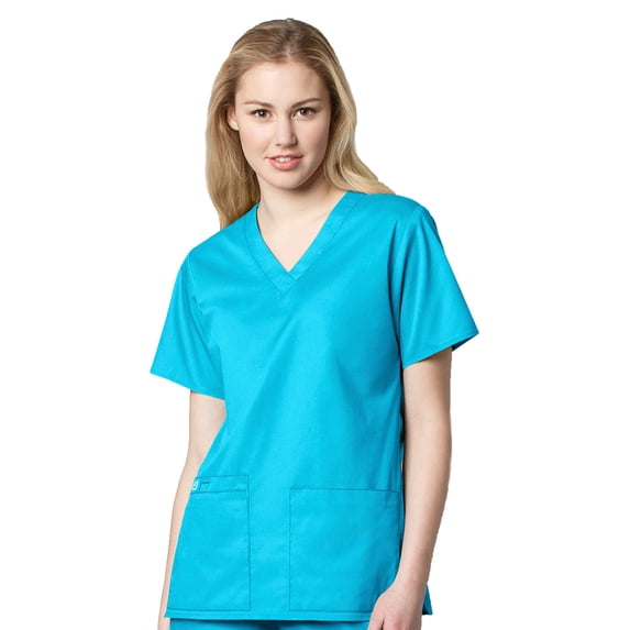 WonderWORK Women's V-Neck Solid Scrub Top
