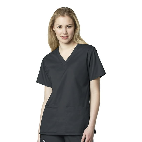 WonderWORK Women's V-Neck Solid Scrub Top