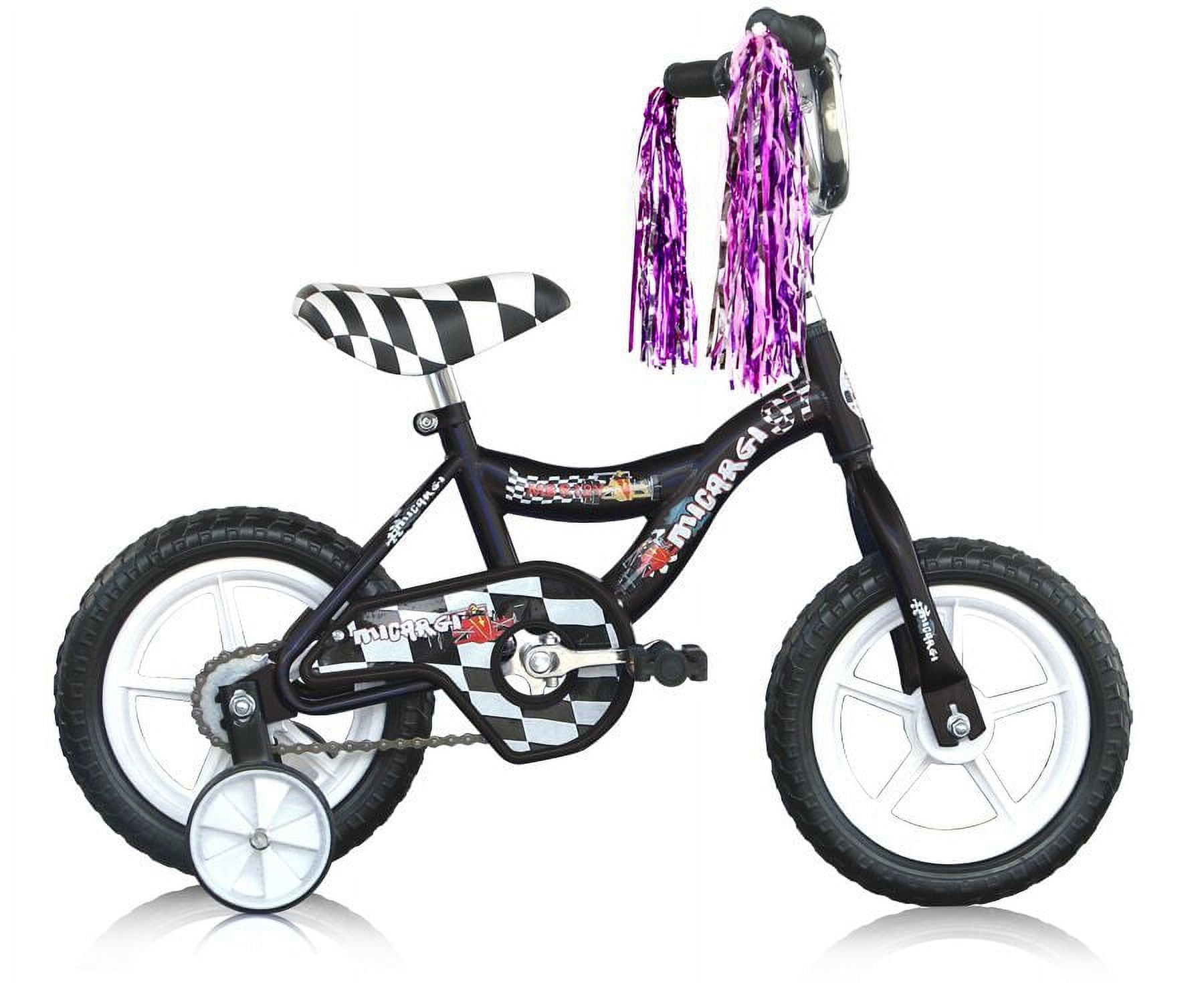 WonderWheels 12" Kid's Beginner Bicycle for 2-4 Year Old Boys' and Girls' Bike Foam Tire for Indoor Use No Brake - Black