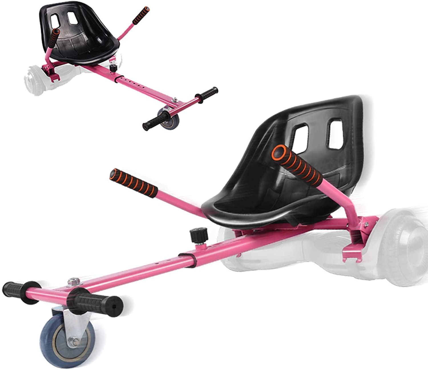 WonderWheels Hover Kart Go Kart Adjustable Seat Attachment for 6.5" Hover-Rider Buggy - Pink