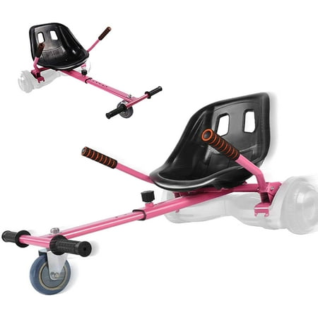 WonderWheels Hover Kart Go Kart Adjustable Seat Attachment for 6.5" Hover-Rider Buggy - Pink