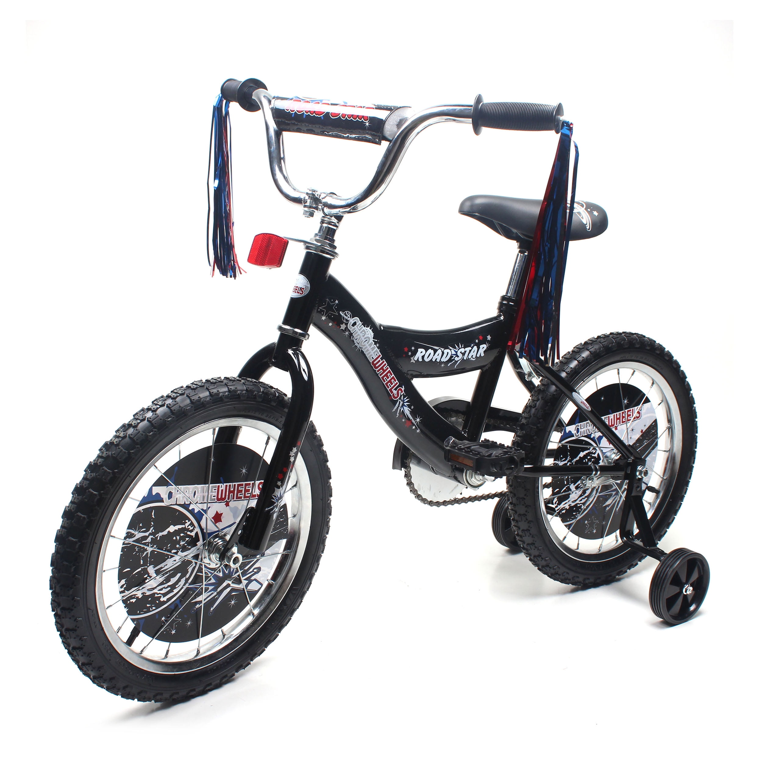 WonderWheels Road Fairy 16" BMX Kids Bike Air tire Wheels - Black