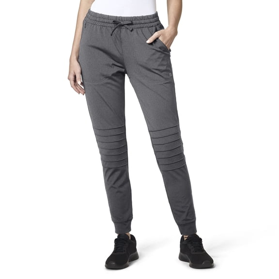 WonderWink Moto Women's 5199 Moto Jogger Pant Pewter Heather 2X-Large