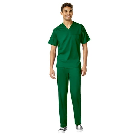 WonderWink Pro Men's V-Neck Top & Straight Leg Cargo Pant Scrub Set