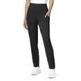 thumbnail image 1 of WonderWink RENEW Women's 5134 High Waist Scrub Pant Black Small Tall, 1 of 11
