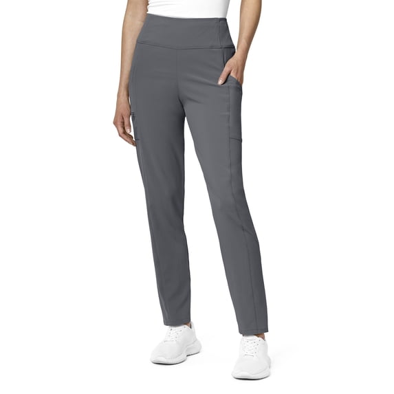 WonderWink RENEW Women's 5134 High Waist Scrub Pant Pewter Large