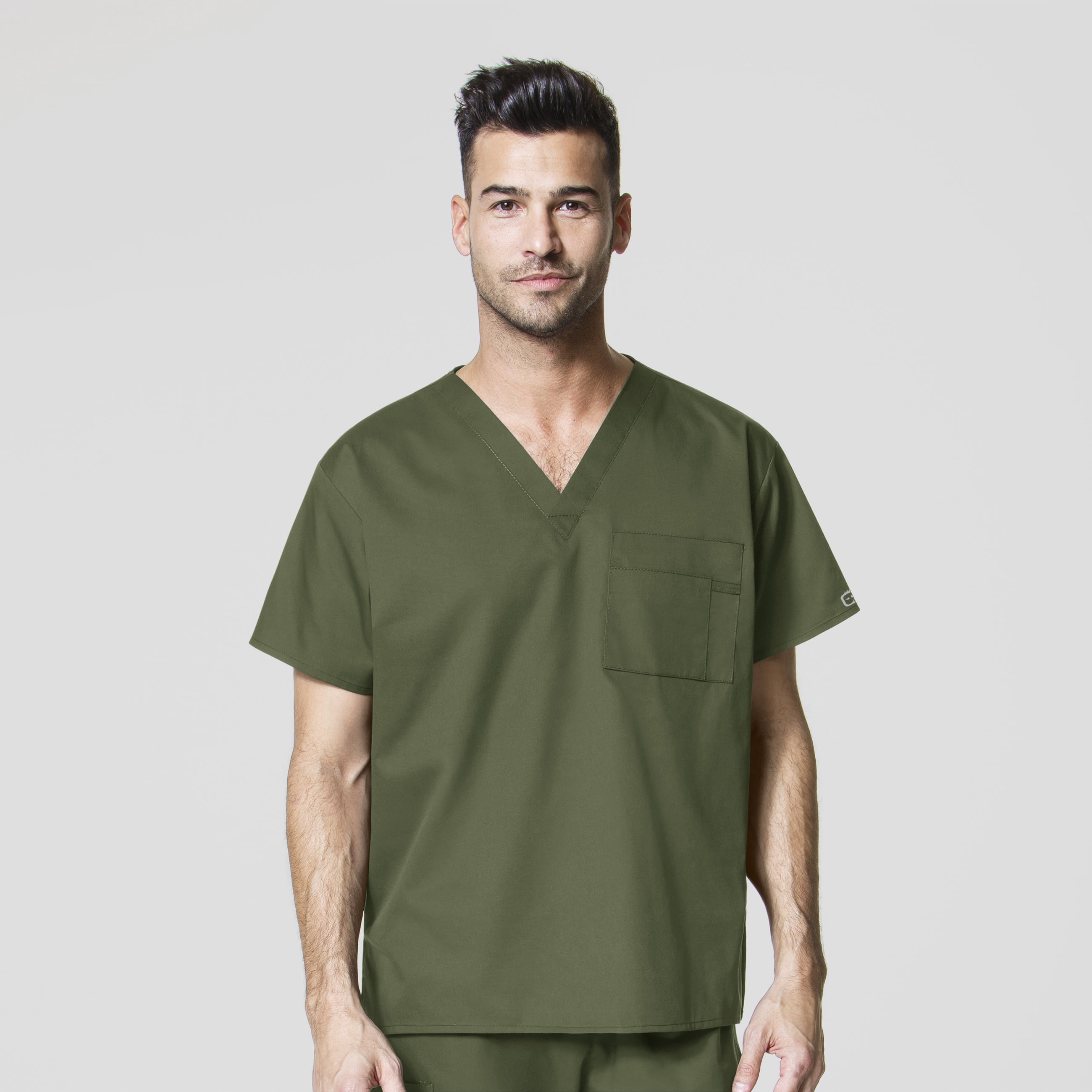 WonderWink Top Unisex Alpha Con Scollo A V – Tasca Tripla Sul Petto, Vestibilità Comoda