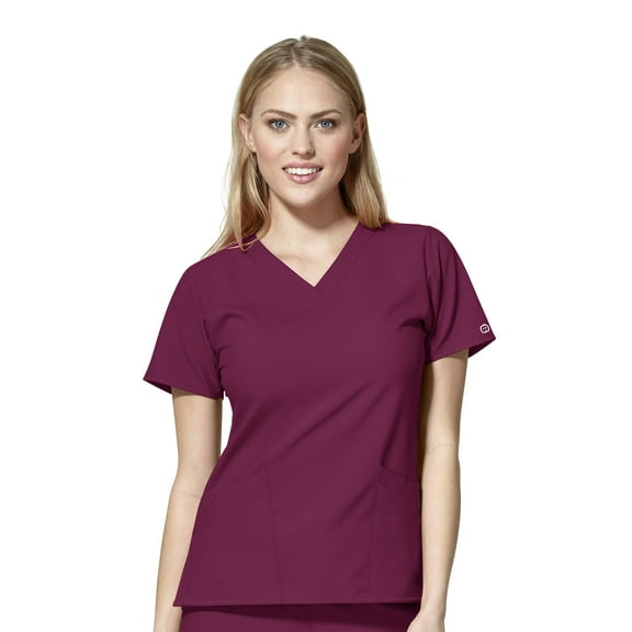 WonderWink W123 6255-Women's Basic V-Neck Scrub Top