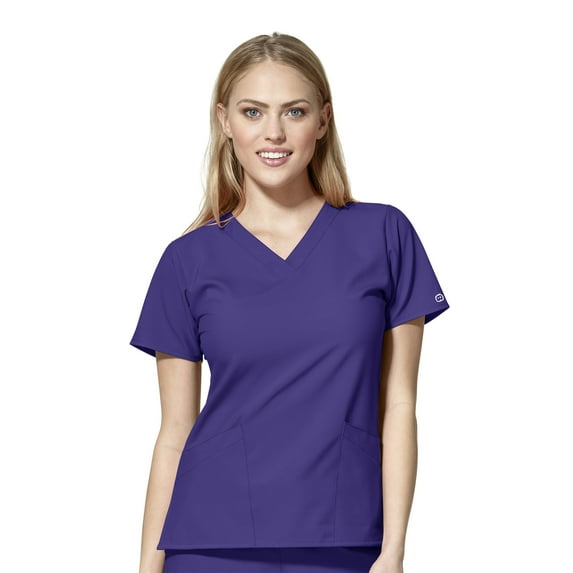 WonderWink W123 6255-Women's Basic V-Neck Scrub Top