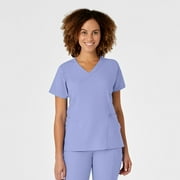 WonderWink W123 6455-Womens Mock Wrap Scrub Top