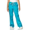 thumbnail image 1 of WonderWink Womens Wonderwork Flare Leg Scrub Pant Medium Teal, 1 of 3