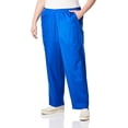 thumbnail image 1 of WonderWink Womens Wonderwork Pull-On Cargo Scrub Pant Large Royal, 1 of 4
