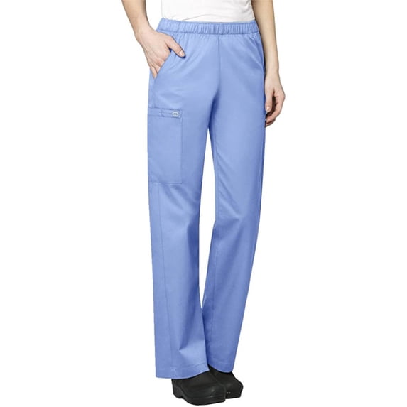 WonderWink Womens Wonderwork Pull-On Cargo Scrub Pant