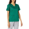 thumbnail image 1 of WonderWink Womens Wonderwork V-Neck Scrub Top 4X-Large Hunter, 1 of 2