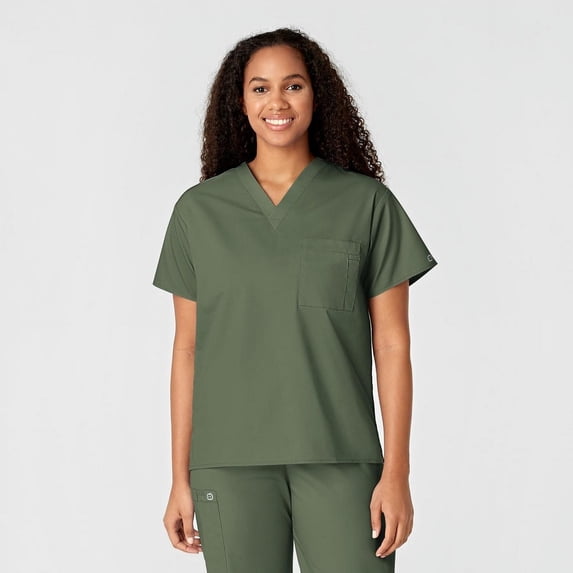 WonderWink WonderWORK 100-Unisex V-Neck Scrub Top