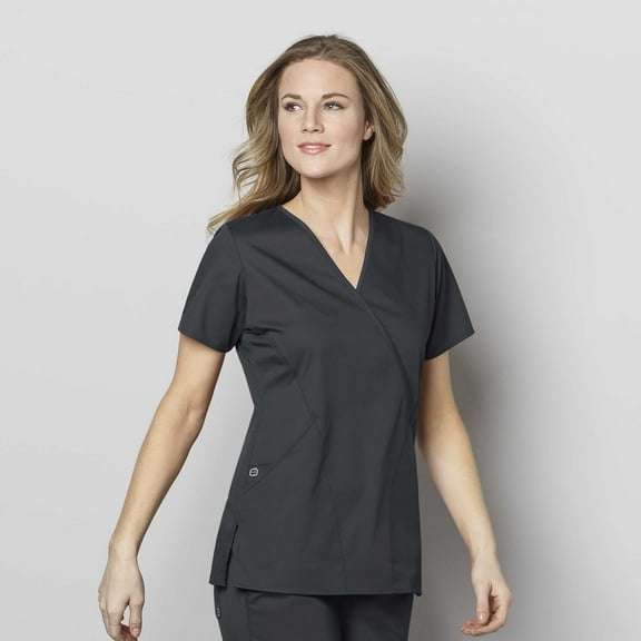 WonderWink WonderWORK 102-Women's Mock Wrap Scrub Top