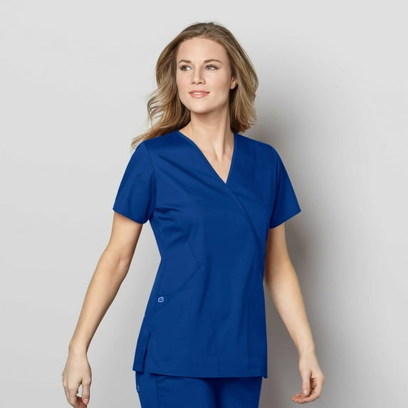 WonderWink WonderWORK 102-Women's Mock Wrap Scrub Top