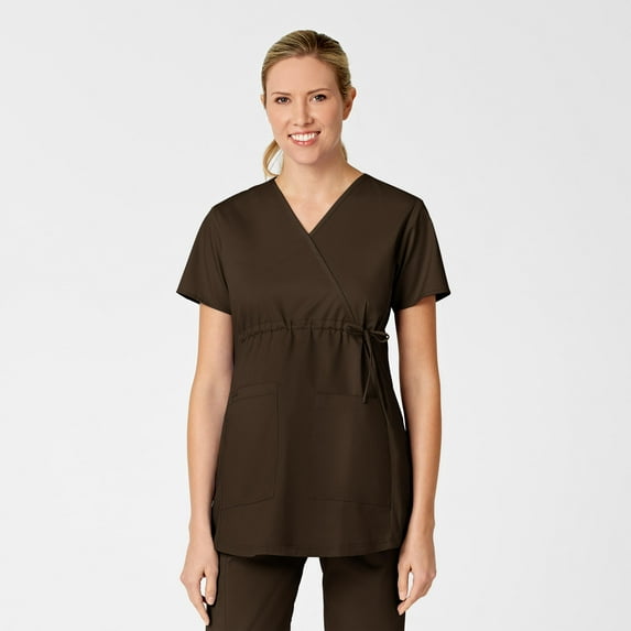WonderWink WonderWORK 145-Maternity Mock Wrap Scrub Top