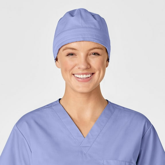 Wink WonderWORK Unisex Tie Back Scrub Cap, Ceil Blue, OS Womens