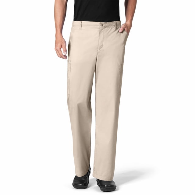WonderWink 5026PWHTLGP Origins - Pantaloni Cargo da Donna, Modello Romeo Fit Flare, Colore: Bianco, Taglia L