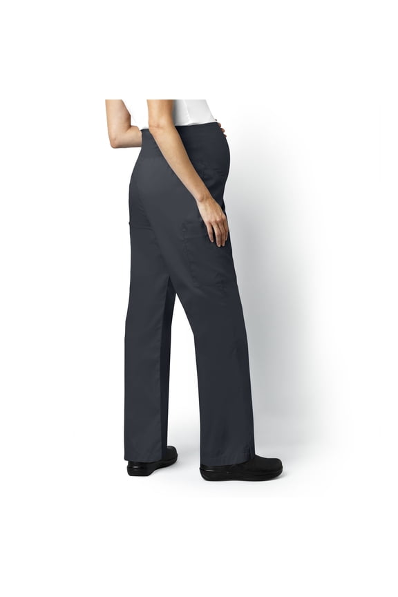 WonderWORK Maternity Cargo Scrub Pant, Pewter, S Womens