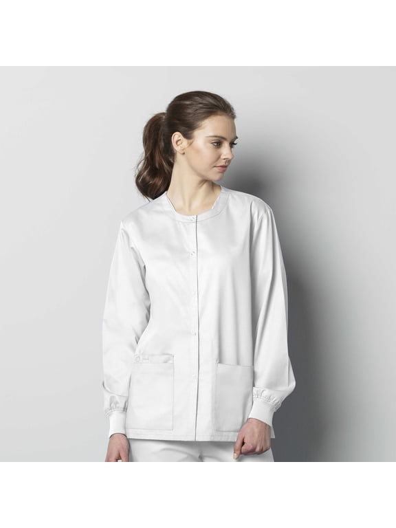WonderWink WonderWORK 800-Unisex Snap Front Scrub Jacket