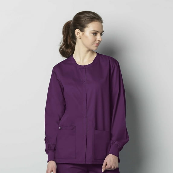 WonderWink WonderWORK 800-Unisex Snap Front Scrub Jacket