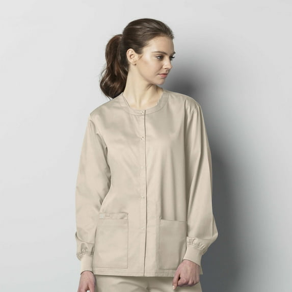 WonderWink WonderWORK 800-Unisex Snap Front Scrub Jacket