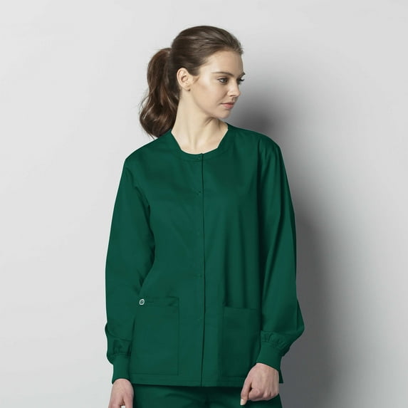 WonderWink WonderWORK 800-Unisex Snap Front Scrub Jacket