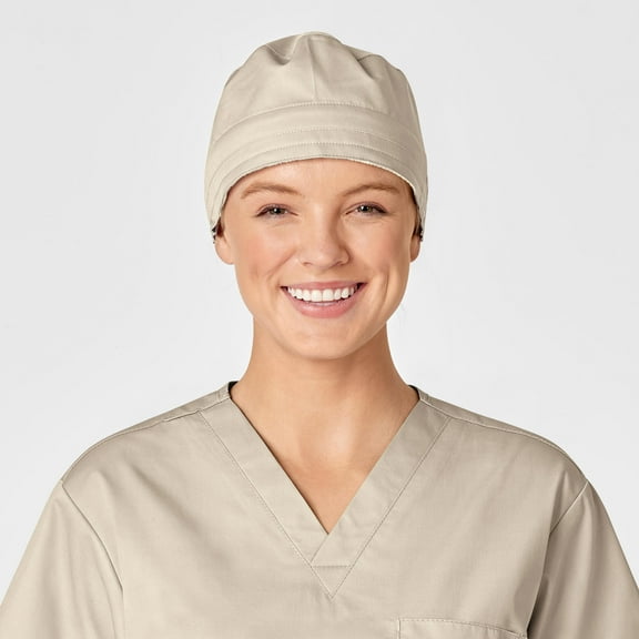 Wink WonderWORK Unisex Tie Back Scrub Cap, Khaki, OS Womens