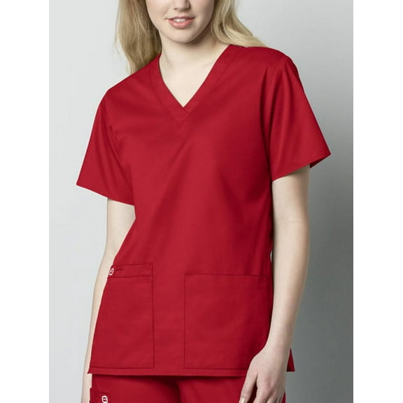 WonderWink WonderWORK V-Neck Top Scrub Top