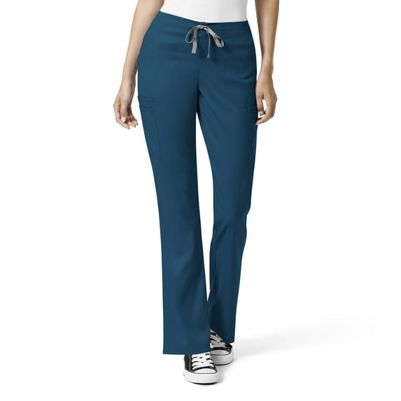 WonderWink PRO 5319 Women Moderate Flare Leg Cargo Scrub Pant, Classic Fit