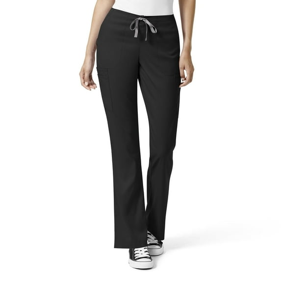 WonderWink PRO 5319 Women Moderate Flare Leg Cargo Scrub Pant, Classic Fit