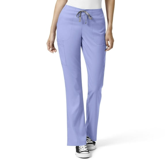 WonderWink PRO 5319 Women Moderate Flare Leg Cargo Scrub Pant, Classic Fit
