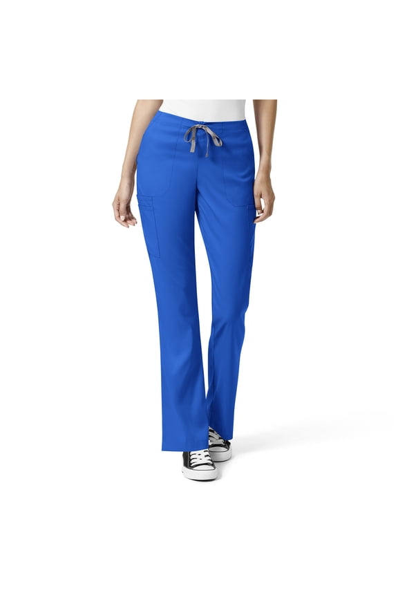 PRO Women's Moderate Flare Leg Cargo Scrub Pant, Royal, XS Womens
