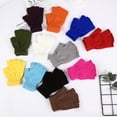 thumbnail image 1 of WonderWiz 1Pair Half Finger Fingerless Gloves for Women and Men Wool Knit Wrist Cotton Gloves Winter Warm Workout Gloves Khaki One Size, 1 of 5