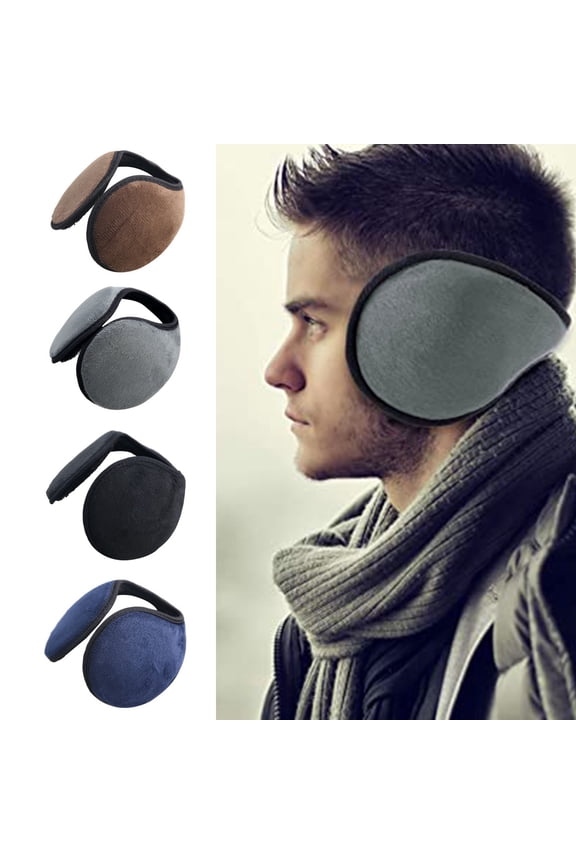 Ear Warmers for Men & Women Classic Fleece Unisex Winter Warm Earmuffs Gray One Size