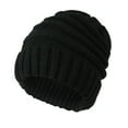 thumbnail image 1 of WonderWiz Women's Airy Cutout Cable Lightweight Slouchy Crochet Knit Beanie Hat Black One Size, 1 of 1