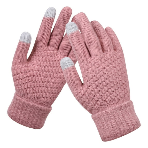 WonderWiz Womens Touch Screen Phone Fleece Windproof Gloves Winter Warm Wear A One Size